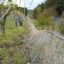 福島西部広域農道にある法面の「転落防止柵が倒れたままの現場」へ向かいました。