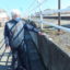 フルーツラインのJR奥羽本線に架かる庭坂跨線橋南側のL型擁壁の破損個所の補修の件で、県北建設事務所を伺いました。